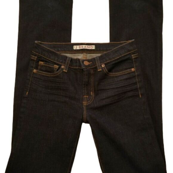J Brand Dark Wash Mid Rise Straight Jeans - Picture 5 of 6
